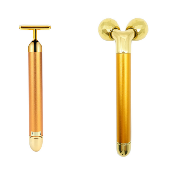 Massage Electric Face Roller Instrument Gold Stick