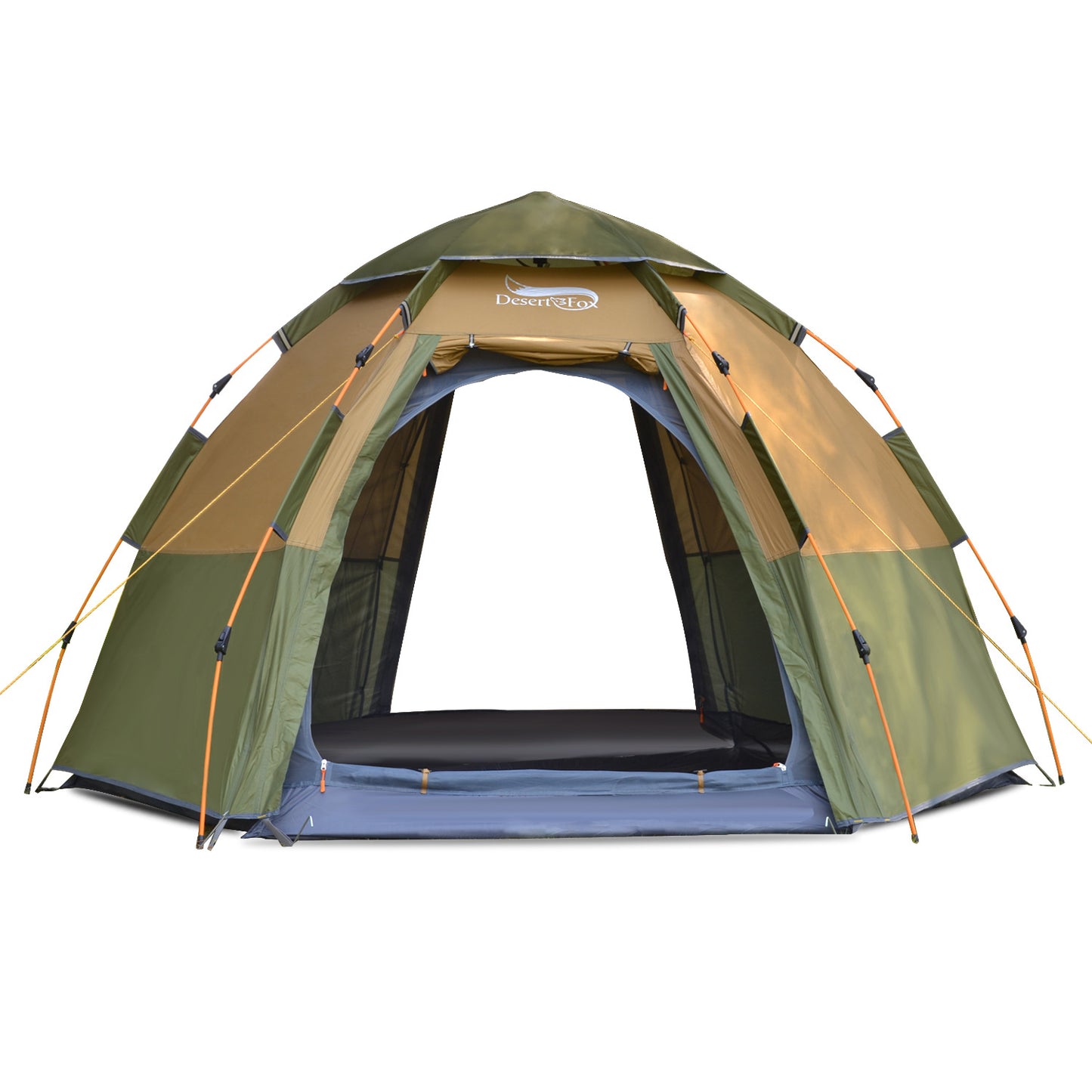 Camping Automatic Hexagonal Multi-Person Durable Double-Layer Camping Tent