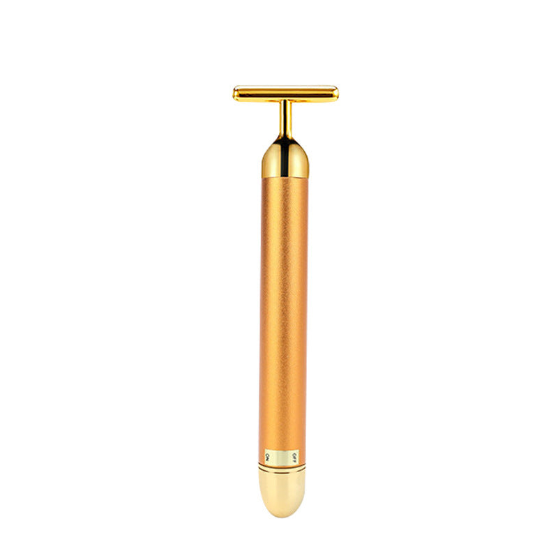 Massage Electric Face Roller Instrument Gold Stick