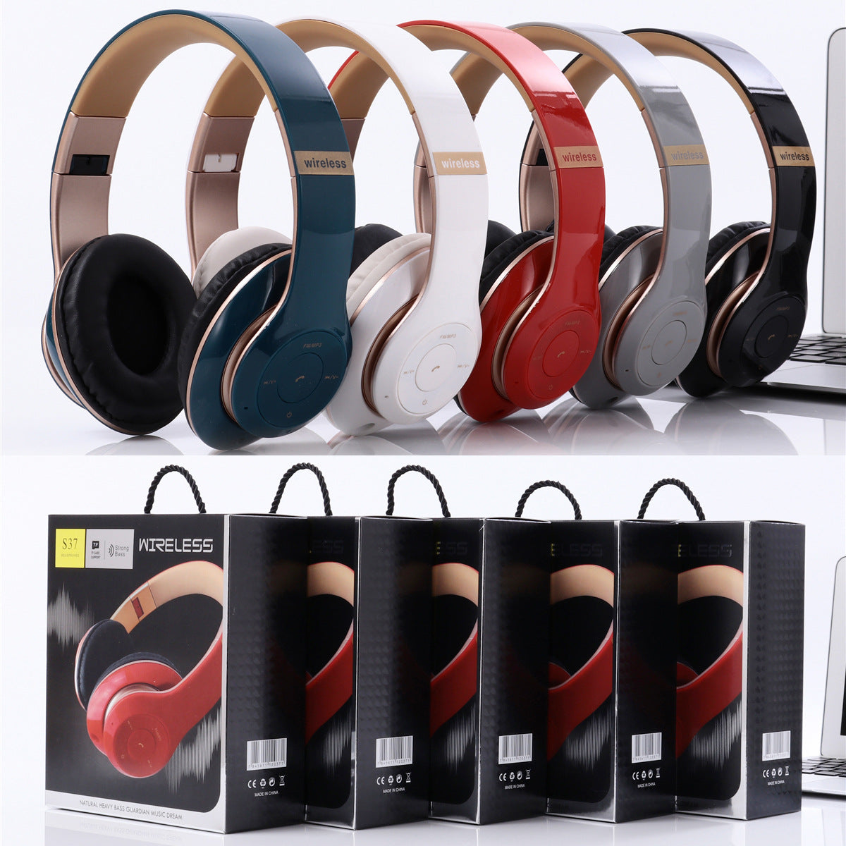 Sleek Sports Wireless Folding Headphones