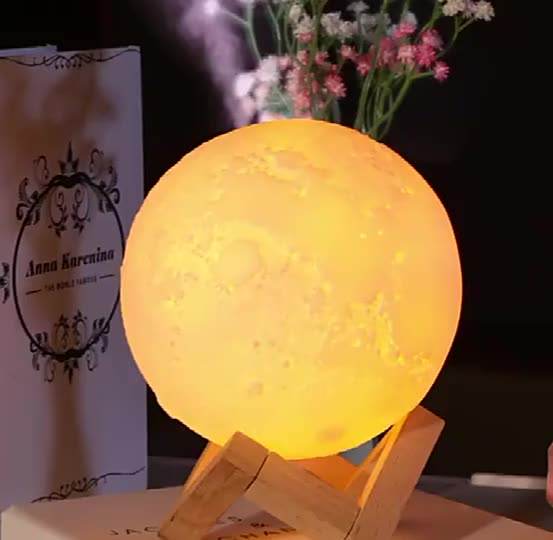 Home Office 3D Moon Lamp Humidifier Aroma Diffuser – FHWM Retail
