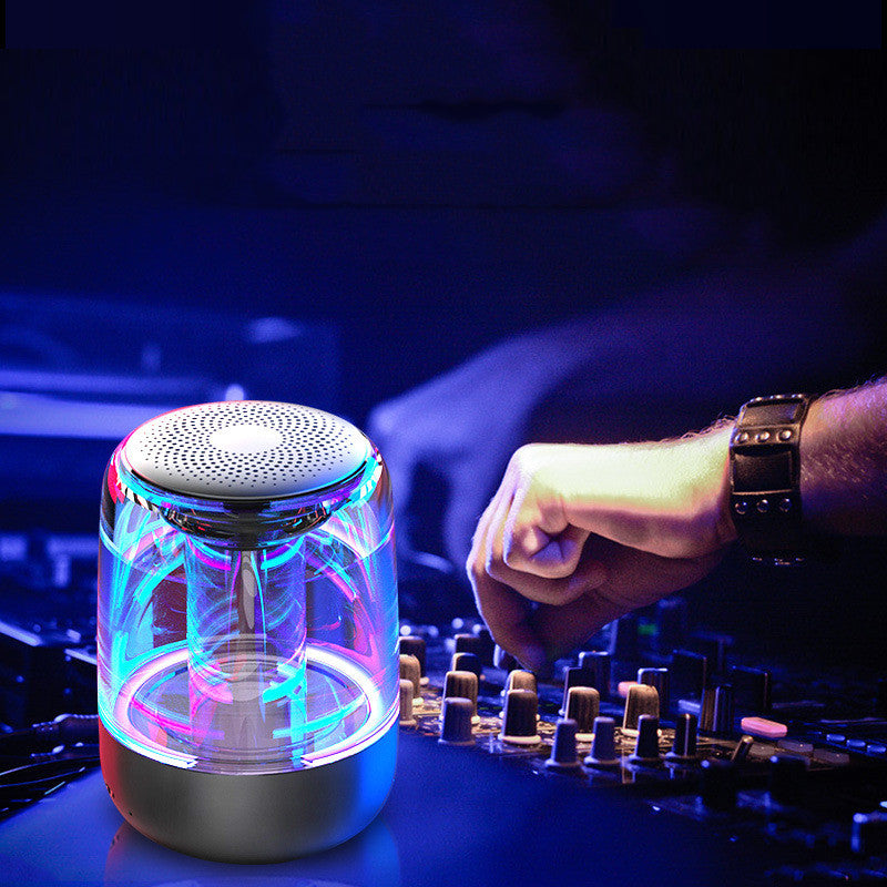 Speaker Wireless Bluetooth Fancy Glass Subwoofer Speaker