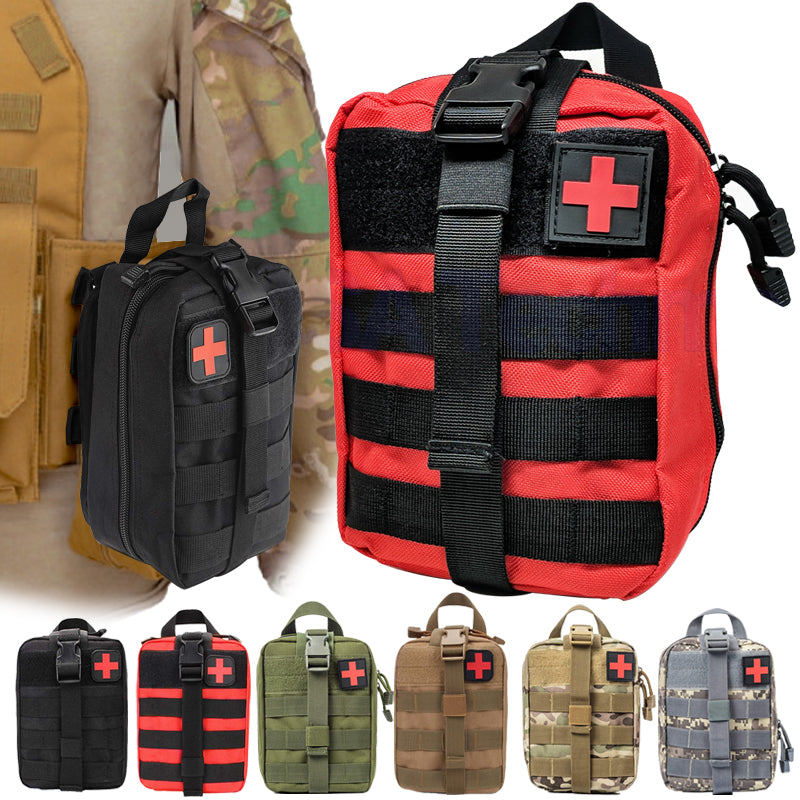 Camping or Vehicle Tactical First Aid Emergency Travel Kit Waterproof Rescue Pouch