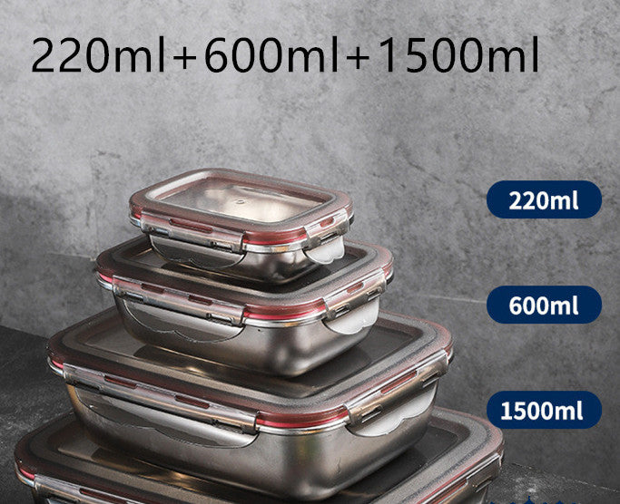 Stainless Steel Korean Food Storage Box